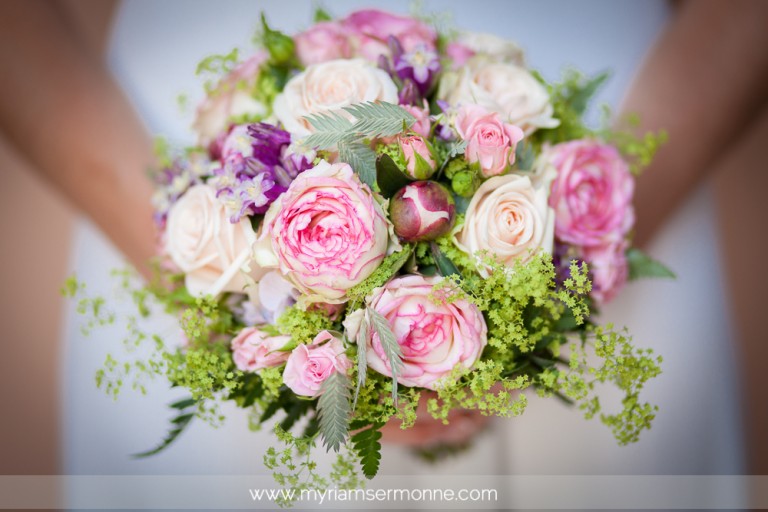 Un mariage dans le jardin familial