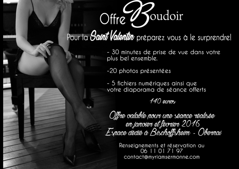 Séance photo boudoir