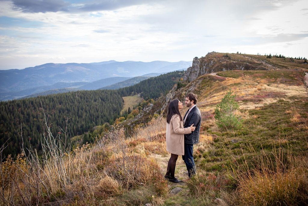 Séance engagement de couple à Obernai avant le mariage