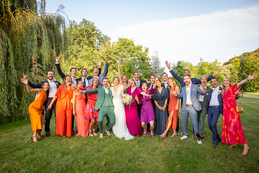 photo de groupe colorée